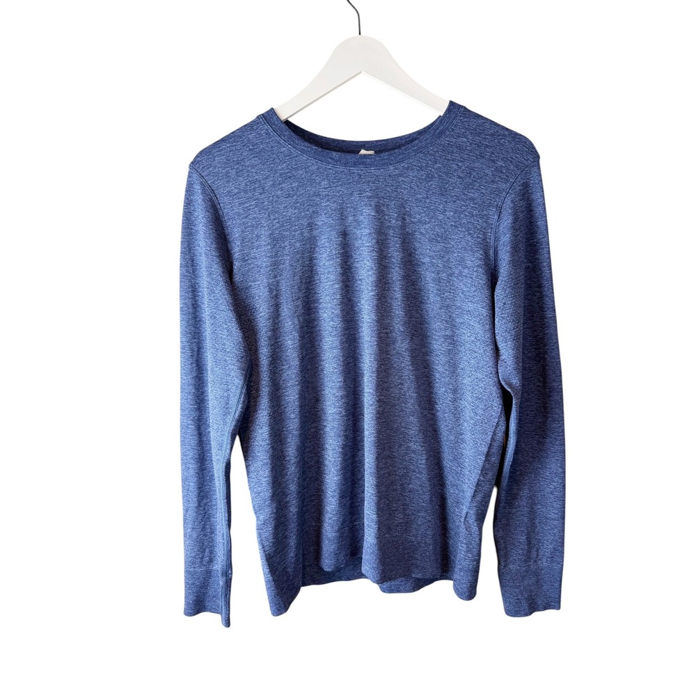Lululemon Swiftly Tech Long Sleeve 2.0 Blue Heathered Workout Top Size 8‎